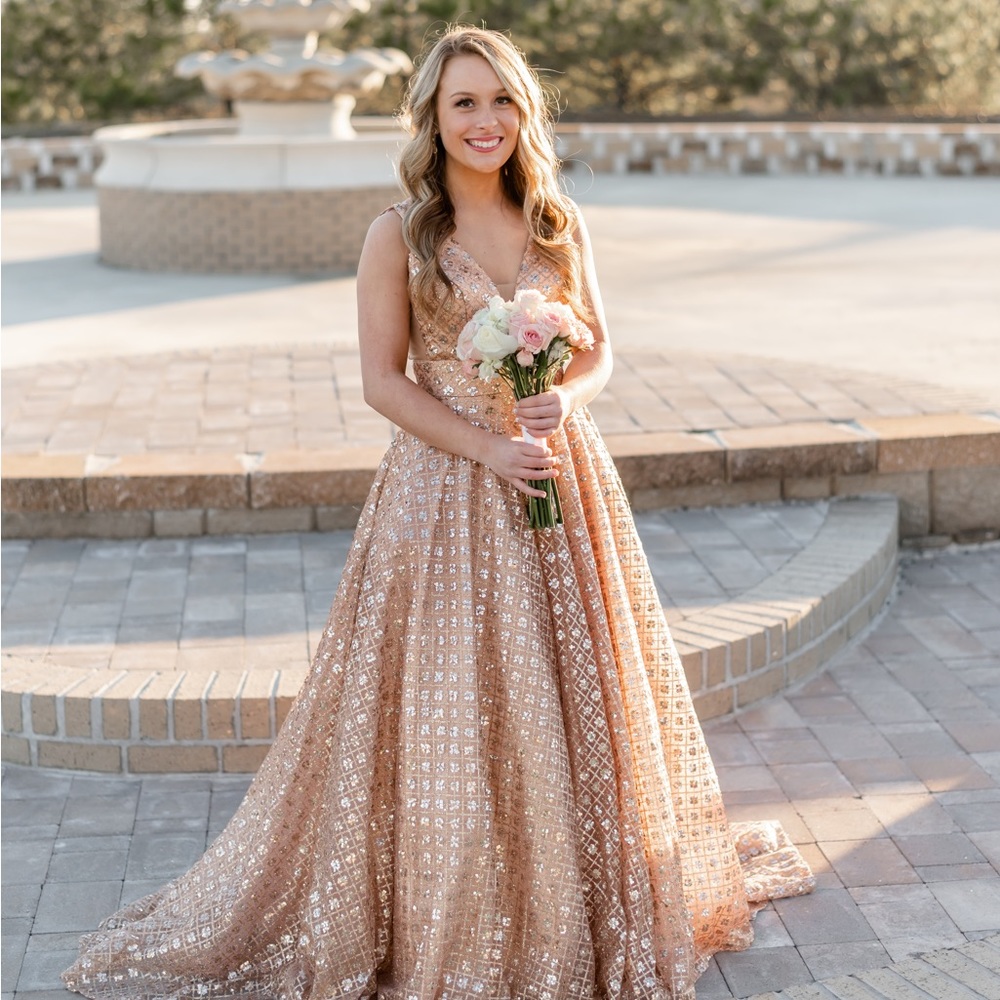 Rose Gold Prom Dress